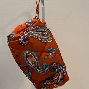 Vera Bradley Manor Paisley Essential Small Cosmetic Quilted Women's Bag